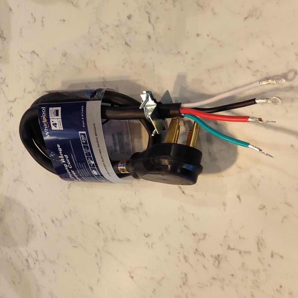 Whirlpool 4 prong Range Appliance Cord